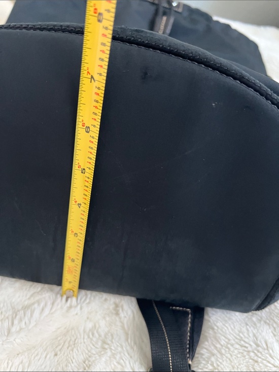 Coach Black Nylon Backpack with Silver Hardware main image 9